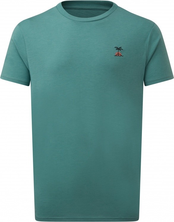 Tentree Mens Palm Sunset Embroidery T-Shirt Tentree Mens Palm Sunset Embroidery T-Shirt Farbe / color: sea cliff blue () Tentree Mens Palm Sunset Embroidery T-Shirt Tentree Mens Palm Sunset Embroidery T-Shirt Farbe / color: sea cliff blue ()