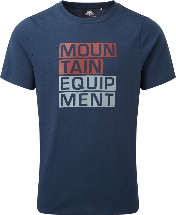 Mountain Equipment Block Letter Tee Men Mountain Equipment Block Letter Tee Men Farbe / color: denim blue ()