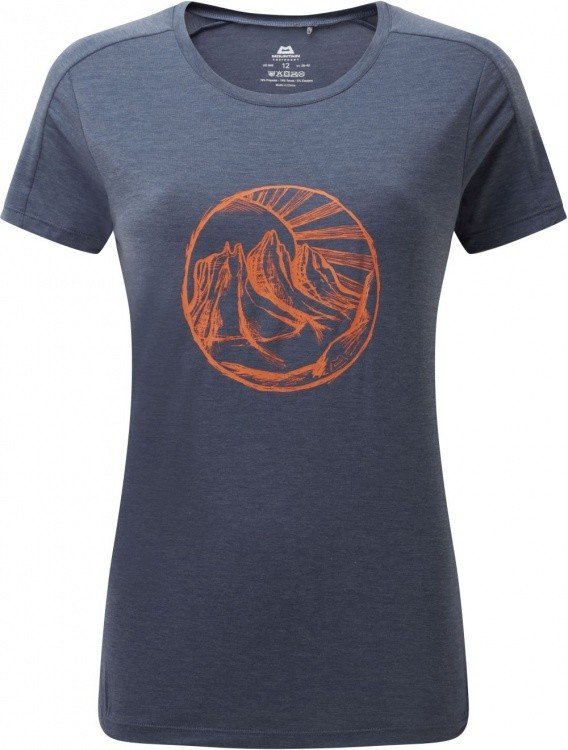 Mountain Equipment Headpoint Rising Sun Womens Tee Mountain Equipment Headpoint Rising Sun Womens Tee Farbe / color: medieval blue ()