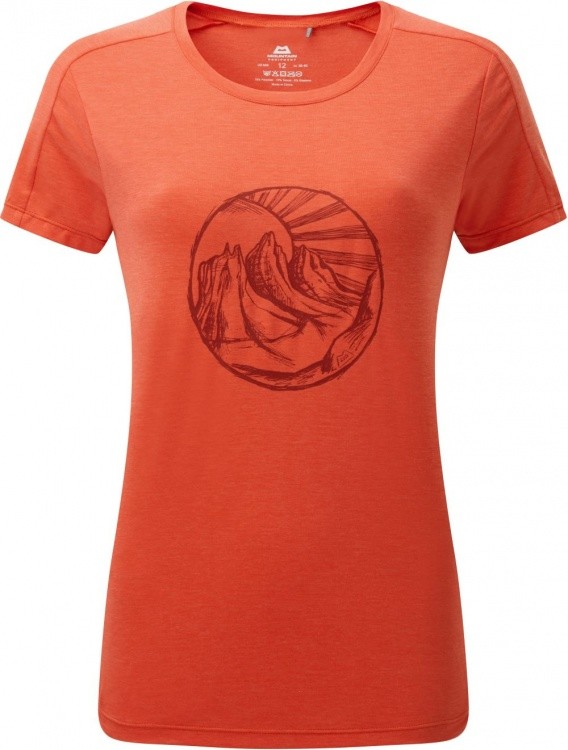 Mountain Equipment Headpoint Rising Sun Womens Tee Mountain Equipment Headpoint Rising Sun Womens Tee Farbe / color: pop red ()