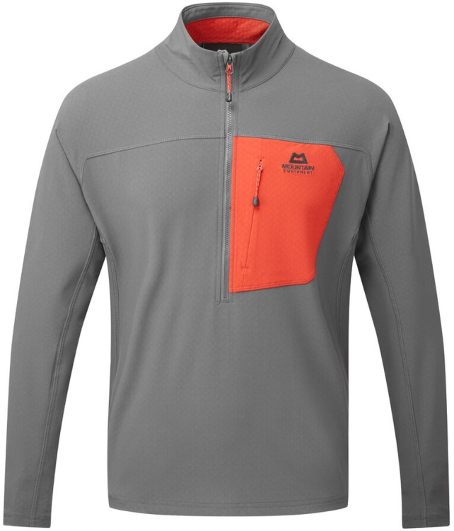 Mountain Equipment Arrow Quarter Zip Men Mountain Equipment Arrow Quarter Zip Men Farbe / color: anvil/red rock ()