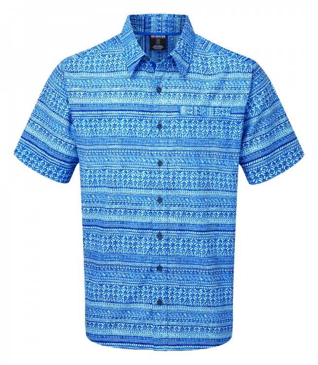 Sherpa Adventure Gear Durbar Short Sleeve Shirt Sherpa Adventure Gear Durbar Short Sleeve Shirt Farbe / color: langtang blue print ()