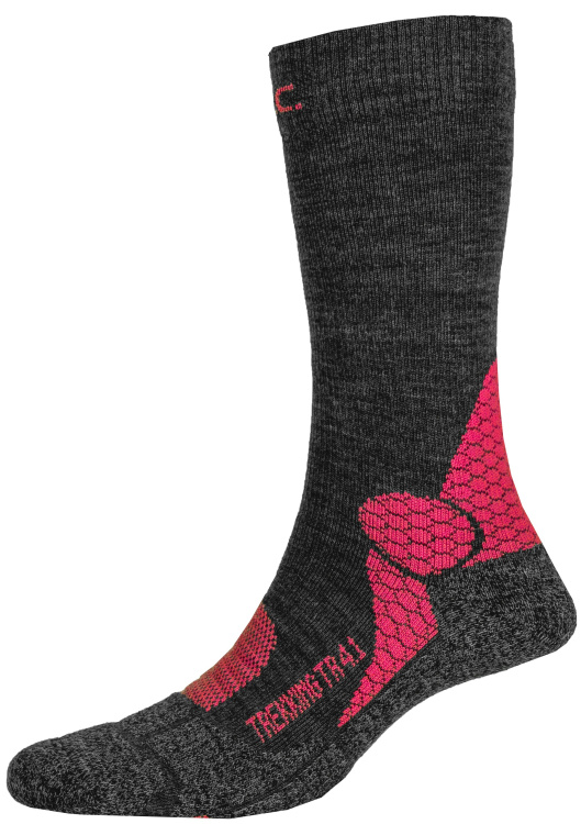 P.A.C. TR 4.1 Trekking Merino Compression Pro Women P.A.C. TR 4.1 Trekking Merino Compression Pro Women Farbe / color: anthracite-coral ()