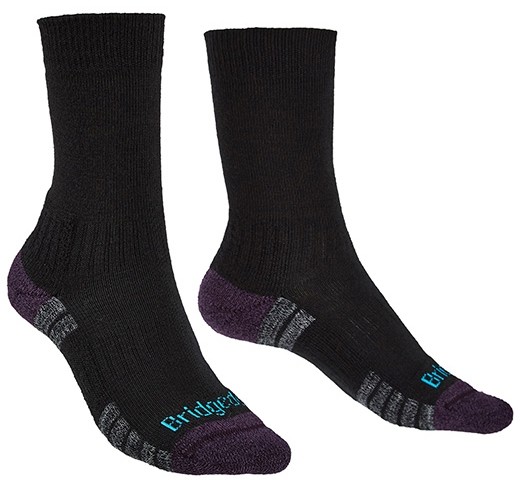 Bridgedale Hike Lightweight Merino Performance Women Bridgedale Hike Lightweight Merino Performance Women Farbe / color: Black/Purple ()