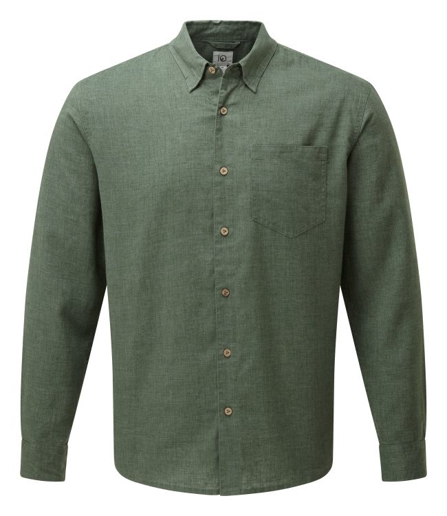 Tentree Mens Mancos Hemp Button Down Tentree Mens Mancos Hemp Button Down Farbe / color: forest green ()