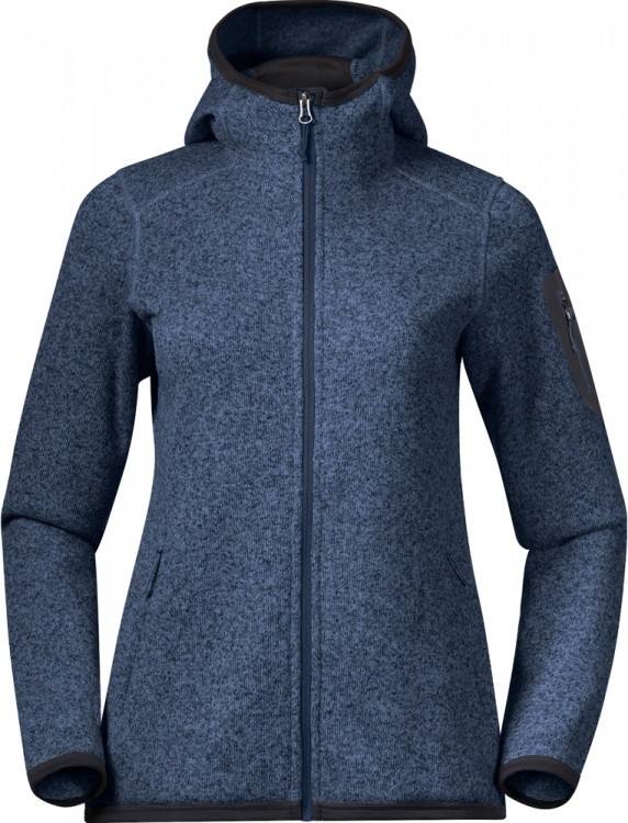 Bergans Kamphaug Knitted Womens Hoodie Bergans Kamphaug Knitted Womens Hoodie Farbe / color: orion blue ()