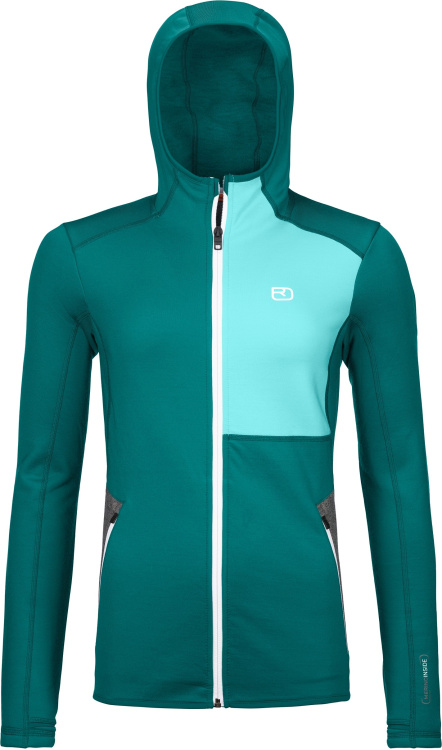 Ortovox Fleece Hoody Women Ortovox Fleece Hoody Women Farbe / color: pacific green ()