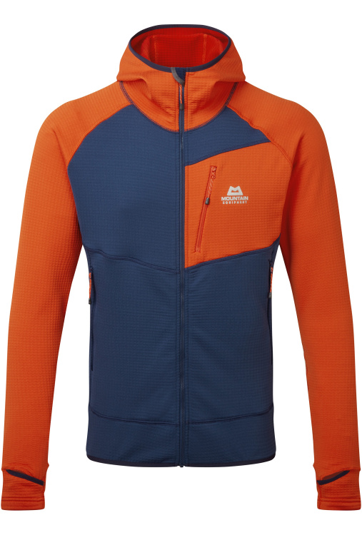 Mountain Equipment Eclipse Hooded Jacket Mountain Equipment Eclipse Hooded Jacket Farbe / color: medieval blue/cardinal orange ()