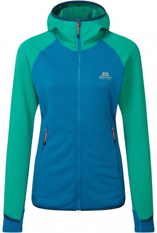 Mountain Equipment Eclipse Hooded Womens Jacket Mountain Equipment Eclipse Hooded Womens Jacket Farbe / color: mykonos blue/d.green ()