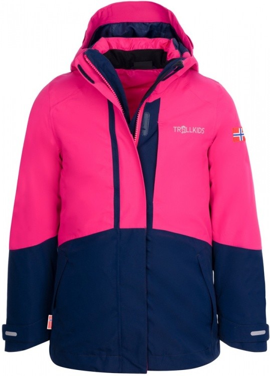 Trollkids Girls Skanden 3in1 Jacket Trollkids Girls Skanden 3in1 Jacket Farbe / color: navy/magenta ()