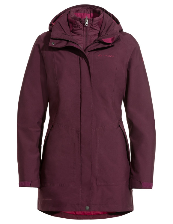 VAUDE Womens Idris 3in1 Parka III VAUDE Womens Idris 3in1 Parka III Farbe / color: cassis ()