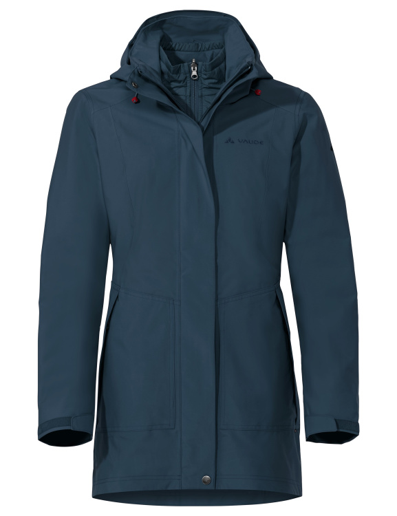 VAUDE Womens Idris 3in1 Parka III VAUDE Womens Idris 3in1 Parka III Farbe / color: dark sea ()