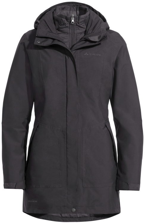 VAUDE Womens Idris 3in1 Parka III VAUDE Womens Idris 3in1 Parka III Farbe / color: phantom black ()