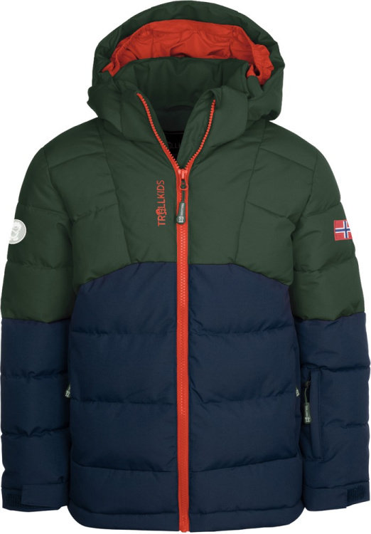 Trollkids Kids Gryllefjord Jacket Trollkids Kids Gryllefjord Jacket Farbe / color: forest green/navy/flame orange ()