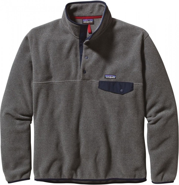 Patagonia Mens Lightweight Synchilla Snap-T Pullover Patagonia Mens Lightweight Synchilla Snap-T Pullover Farbe / color: nickel/navy blue ()