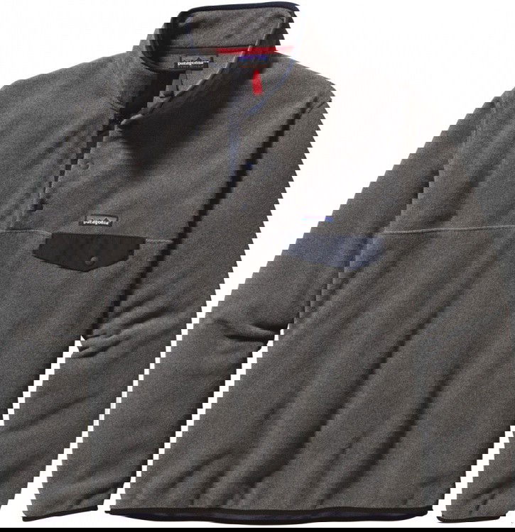 Patagonia Mens Lightweight Synchilla Snap-T Pullover Patagonia Mens Lightweight Synchilla Snap-T Pullover Farbe / color: nickel/navy blue () Patagonia Mens Lightweight Synchilla Snap-T Pullover Patagonia Mens Lightweight Synchilla Snap-T Pullover Farbe / color: nickel/navy blue ()
