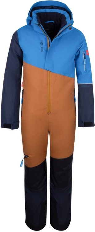 Trollkids Kids Hallingdal Snowsuit Trollkids Kids Hallingdal Snowsuit Farbe / color: bronze/azure blue/navy ()