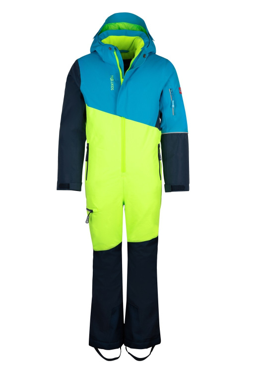 Trollkids Kids Hallingdal Snowsuit Trollkids Kids Hallingdal Snowsuit Farbe / color: cool lime/vivid blue/night sky ()