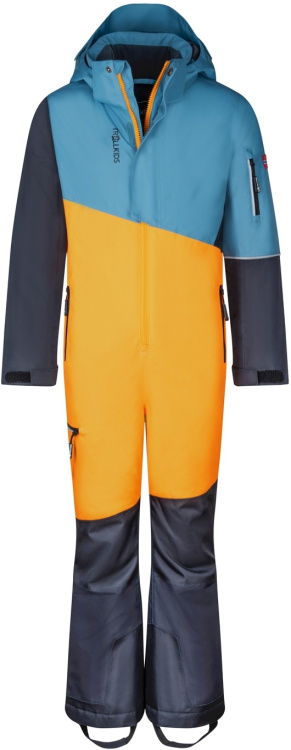 Trollkids Kids Hallingdal Snowsuit Trollkids Kids Hallingdal Snowsuit Farbe / color: steel blue/mango/black ()