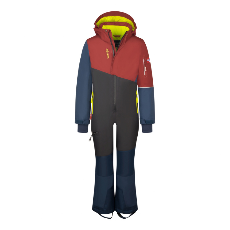 Trollkids Kids Hallingdal Snowsuit Trollkids Kids Hallingdal Snowsuit Farbe / color: carmin red/black/mys blue ()