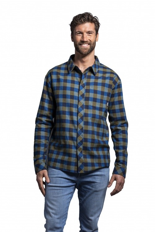 Tatonka Malte Mens LS Shirt Tatonka Malte Mens LS Shirt Farbe / color: dark navy/moss ()