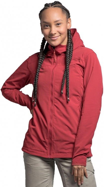 Tatonka Cesi Womens Hooded Jacket Tatonka Cesi Womens Hooded Jacket Farbe / color: lava red ()