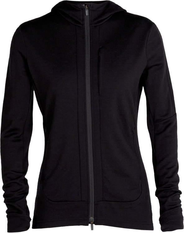 Icebreaker Quantum III LS Zip Hoodie Women Icebreaker Quantum III LS Zip Hoodie Women Farbe / color: black ()