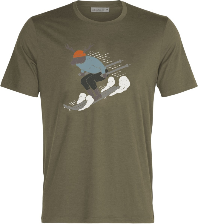 Icebreaker Tech Lite II SS Tee Ski Rider Icebreaker Tech Lite II SS Tee Ski Rider Farbe / color: loden ()