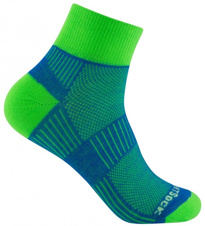 WrightSock Coolmesh II Quarter WrightSock Coolmesh II Quarter Farbe / color: blue/green ()