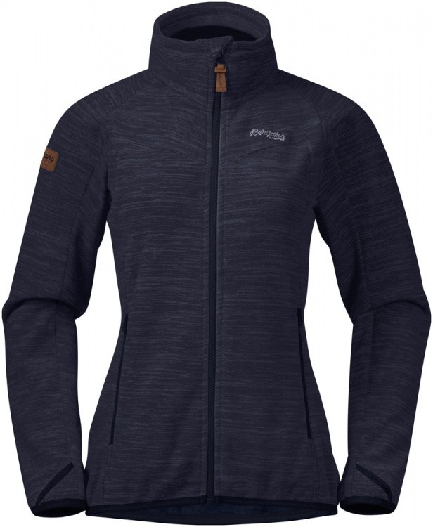 Bergans Hareid Fleece W Jacket NoHood Bergans Hareid Fleece W Jacket NoHood Farbe / color: dark navy melange ()