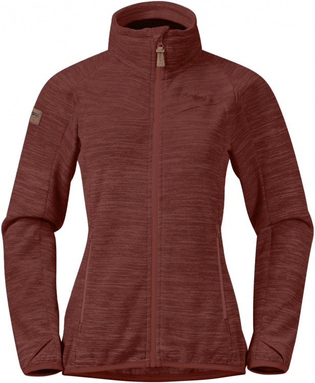 Bergans Hareid Fleece W Jacket NoHood Bergans Hareid Fleece W Jacket NoHood Farbe / color: chianti red ()