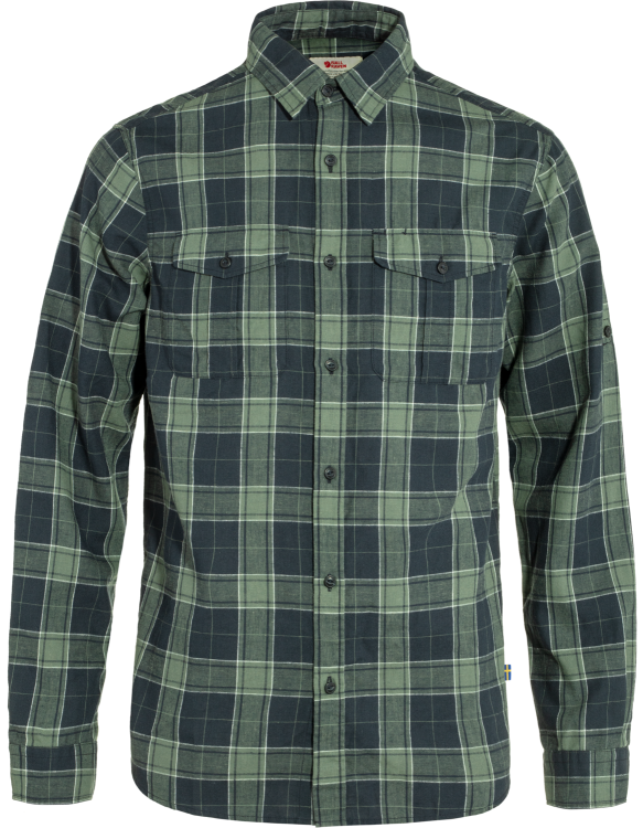 Fjällräven Övik Travel Shirt LS Fjällräven Övik Travel Shirt LS Farbe / color: dk navy/patina green ()