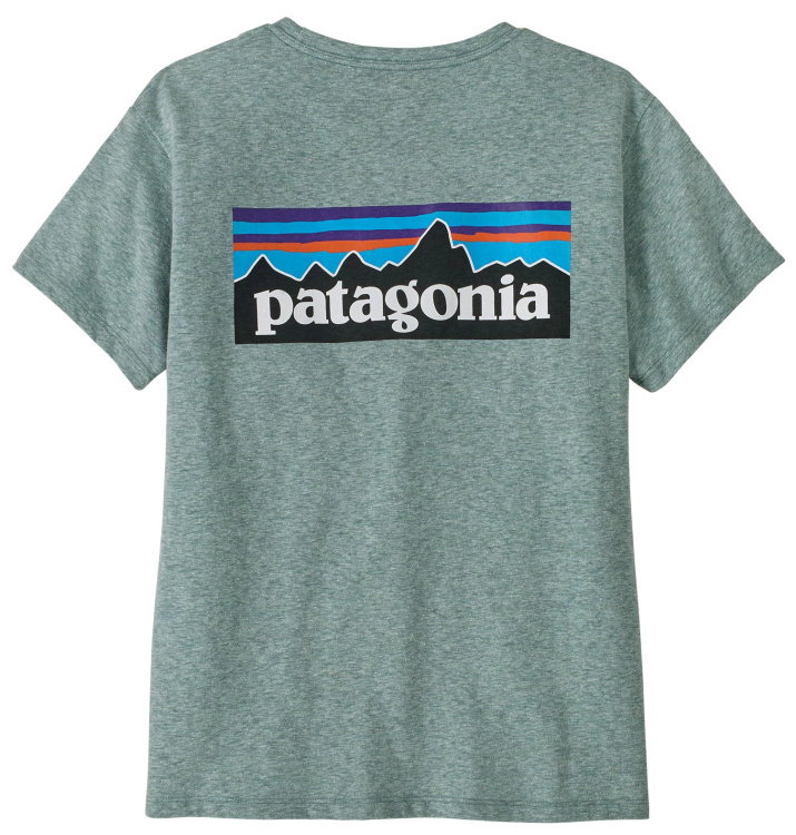 Patagonia Womens P-6 Logo Responsibili-Tee Patagonia Womens P-6 Logo Responsibili-Tee Farbe / color: blue sage ()