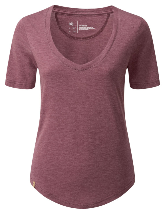 Tentree Womens Treeblend V-Neck T-Shirt Tentree Womens Treeblend V-Neck T-Shirt Farbe / color: crushed berry heather ()