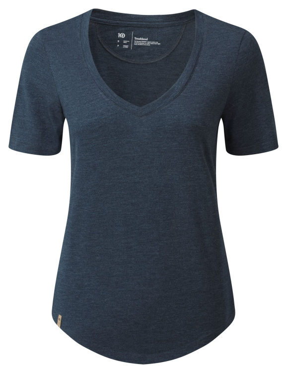 Tentree Womens Treeblend V-Neck T-Shirt Tentree Womens Treeblend V-Neck T-Shirt Farbe / color: moonlit ocean heather ()