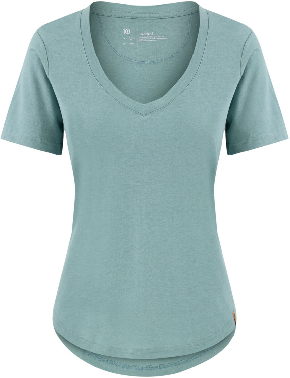 Tentree Womens Treeblend V-Neck T-Shirt Tentree Womens Treeblend V-Neck T-Shirt Farbe / color: tourmaline blue heather ()