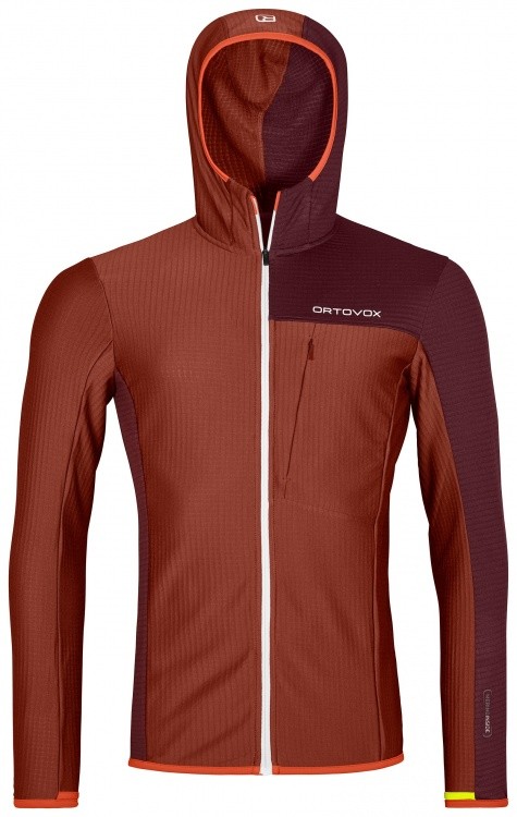Ortovox Fleece Light Grid Hooded Jacket Ortovox Fleece Light Grid Hooded Jacket Farbe / color: clay orange ()