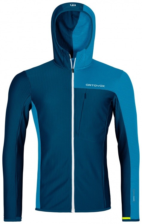 Ortovox Fleece Light Grid Hooded Jacket Ortovox Fleece Light Grid Hooded Jacket Farbe / color: petrol blue ()