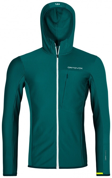Ortovox Fleece Light Grid Hooded Jacket Ortovox Fleece Light Grid Hooded Jacket Farbe / color: pacific green ()