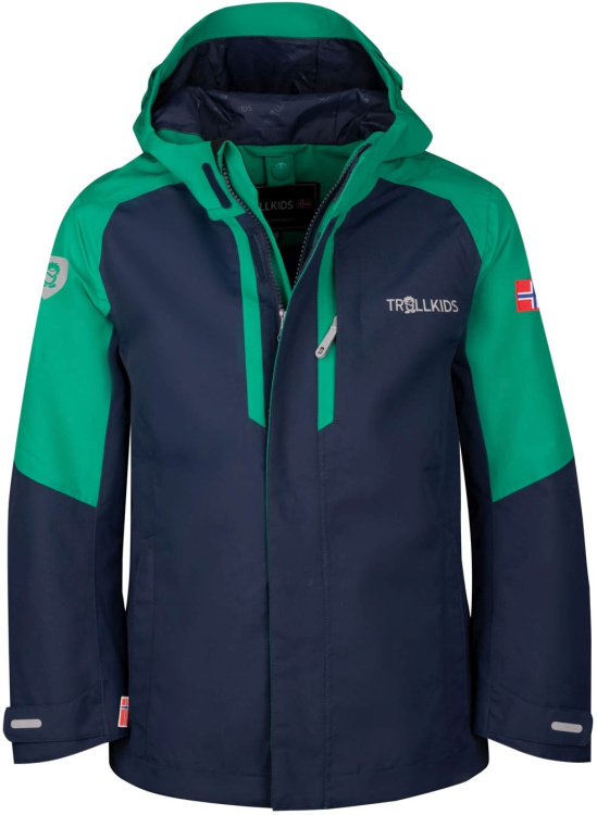 Trollkids Kids Skaland Jacket Trollkids Kids Skaland Jacket Farbe / color: pepper green/navy ()