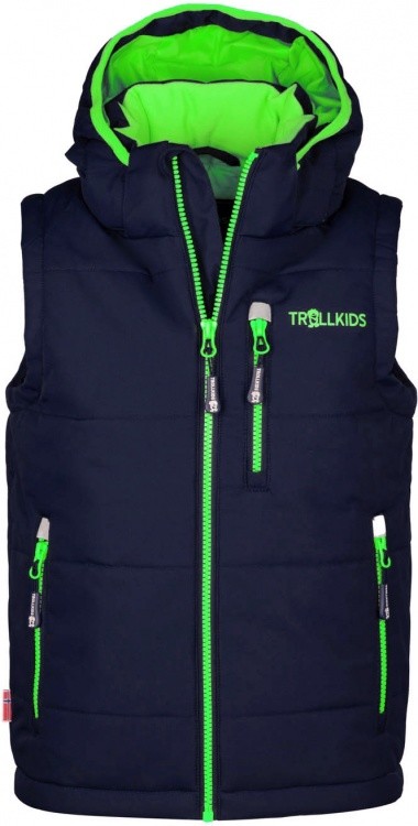 Trollkids Kids Narvik Vest XT Trollkids Kids Narvik Vest XT Farbe / color: navy/bright green ()