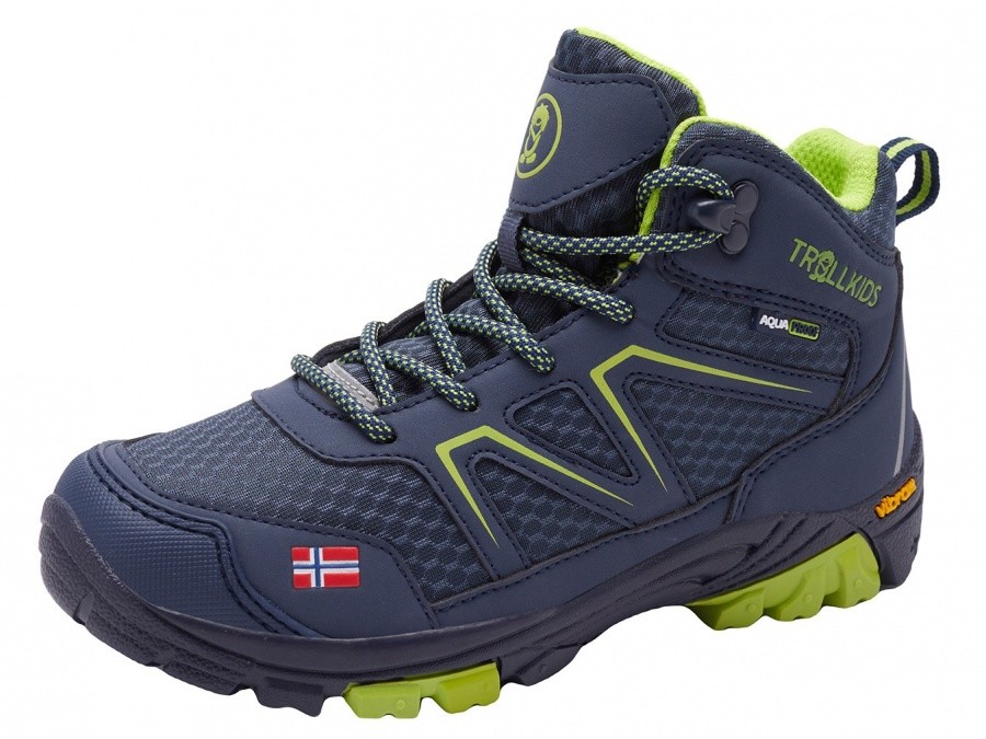 Trollkids Kids Skarvan Hiker Mid Trollkids Kids Skarvan Hiker Mid Farbe / color: navy/lime ()