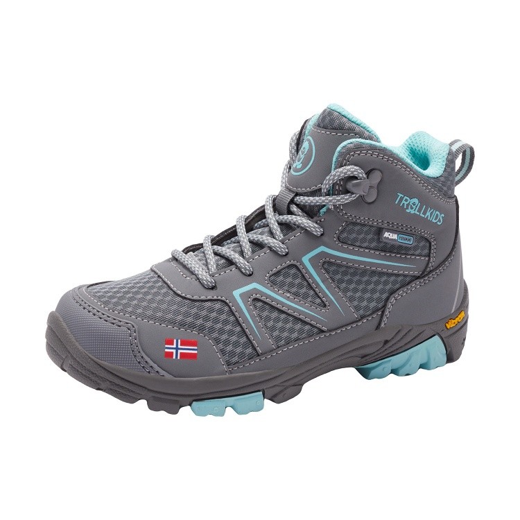 Trollkids Kids Skarvan Hiker Mid Trollkids Kids Skarvan Hiker Mid Farbe / color: anthracite/mint ()