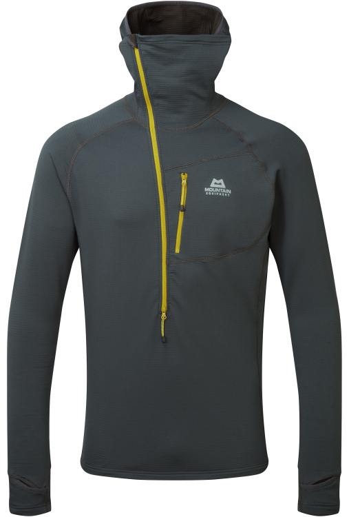 Mountain Equipment Eclipse Hooded Zip Tee Mountain Equipment Eclipse Hooded Zip Tee Farbe / color: anvil grey ()