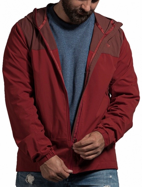 Tatonka Lajus Mens Hooded Jacket Tatonka Lajus Mens Hooded Jacket Farbe / color: aubergine red/lava red ()