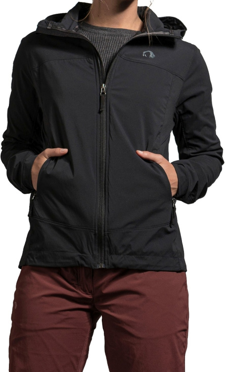 Tatonka Lajus Womens Hooded Jacket Tatonka Lajus Womens Hooded Jacket Farbe / color: dark black ()