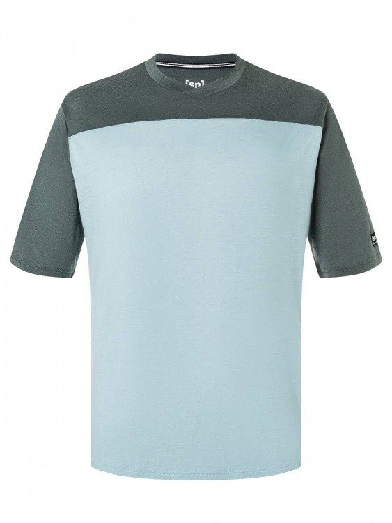 Super.Natural Mens Contrast Tee Super.Natural Mens Contrast Tee Farbe / color: cloud blue/urban chic ()