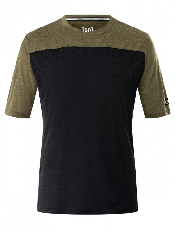 Super.Natural Mens Contrast Tee Super.Natural Mens Contrast Tee Farbe / color: olive night mel./jet black ()