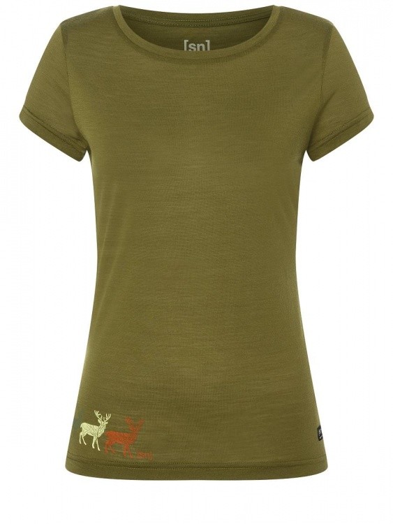 Super.Natural Womens The Deers Tee Super.Natural Womens The Deers Tee Farbe / color: avocado/sage/charl./golden poppy ()