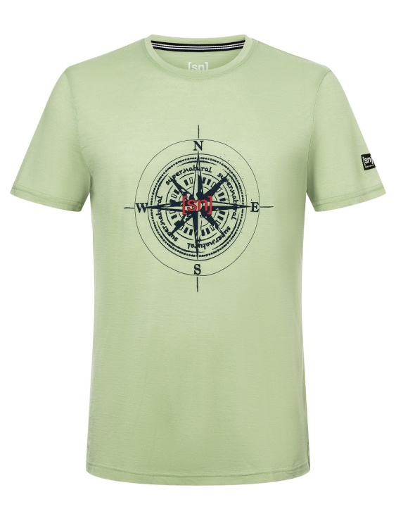 Super.Natural Mens Wind Rose Tee Super.Natural Mens Wind Rose Tee Farbe / color: celadan green/blue iris ()